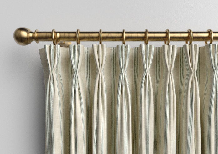 Emily Bond George Stripe Print, Fern - Made to Measure Curtains - Image 11